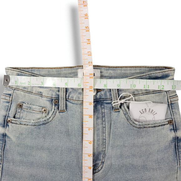 NWT Pistola Aline Distressed Skinny Crop Eco Denim Jeans Sz. 26x25 Lenox Blue - Picture 8 of 10